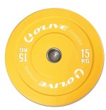 Disco Olímpico Bumper O'Live Fitness, 15 kg Amarillo