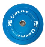 Disco Olímpico Bumper O'Live Fitness, 20 kg Azul