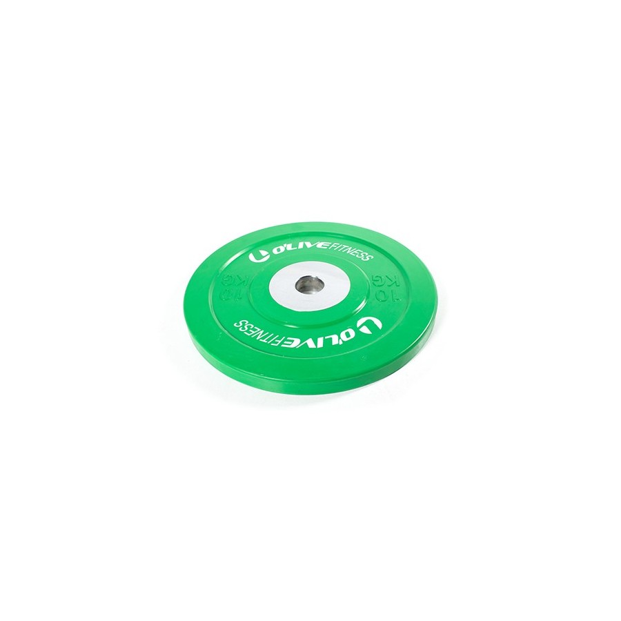 Disco Olímpico de Competición Bumper O'Live Fitness, 10KG Ud