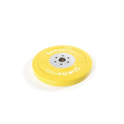 Disco Olímpico de Competición Bumper O'Live Fitness, 15KG Ud