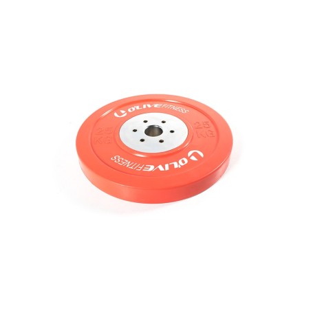 Disco Olímpico de Competición Bumper O'Live Fitness, 25KG Ud