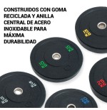 Disco Olímpico De Caucho Hi Temp O'Live,5 kg