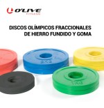 Discos Olímpicos Fraccionales O'Live Fitness, 0.5Kg