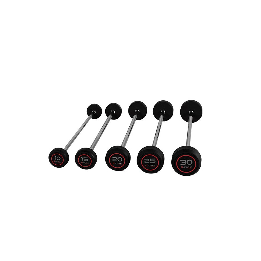 Kit de 5 Barras Pro-Style O'Live Fitness de 10 a 30kg
