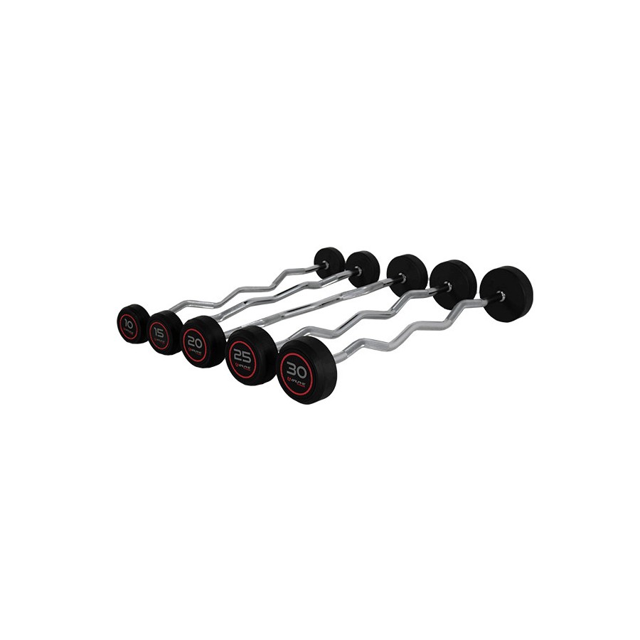 Kit 5 Barras Pro-Style O’Live Curvadas,10 a 30 kg