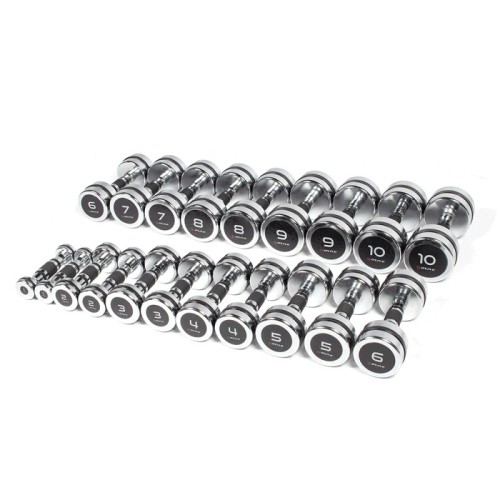 Kit 10 Pares mancuernas Cromadas O'Live,1 - 10 kg