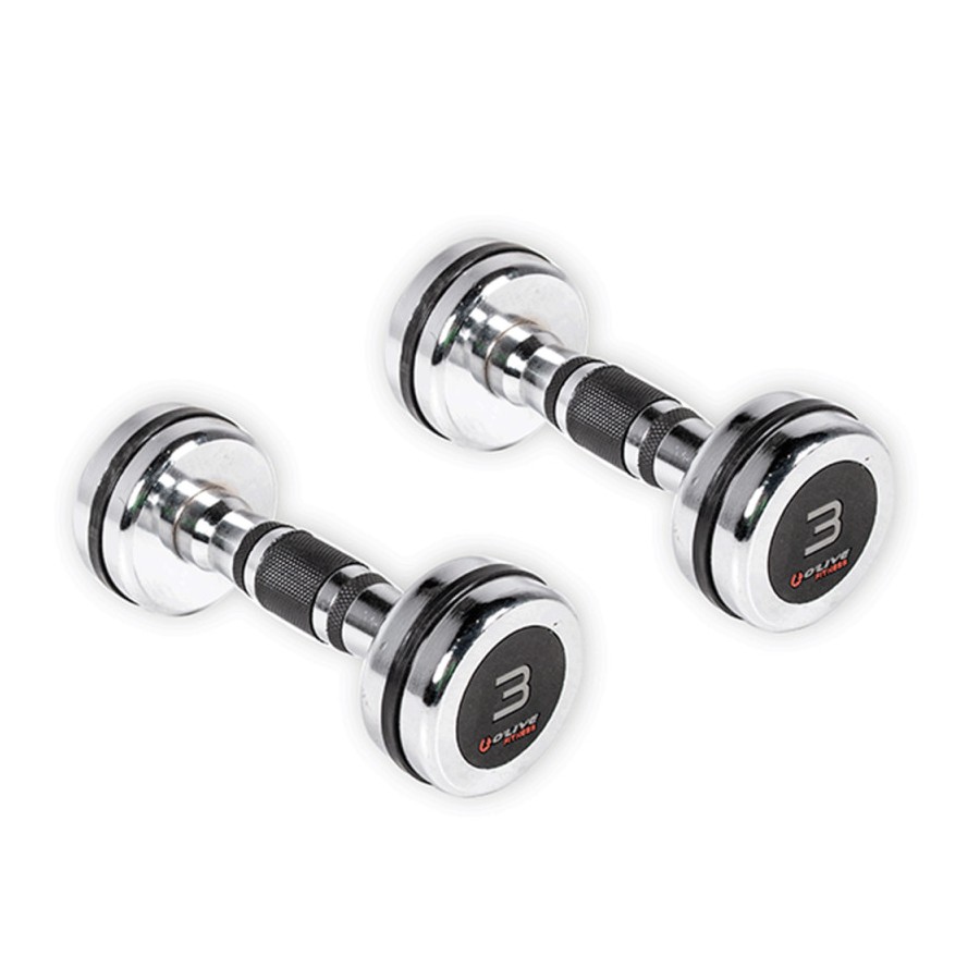 Mancuernas Cromadas O'Live Fitness, 3 Kg