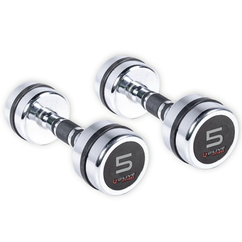 Mancuernas Cromadas O'Live Fitness, 5 Kg