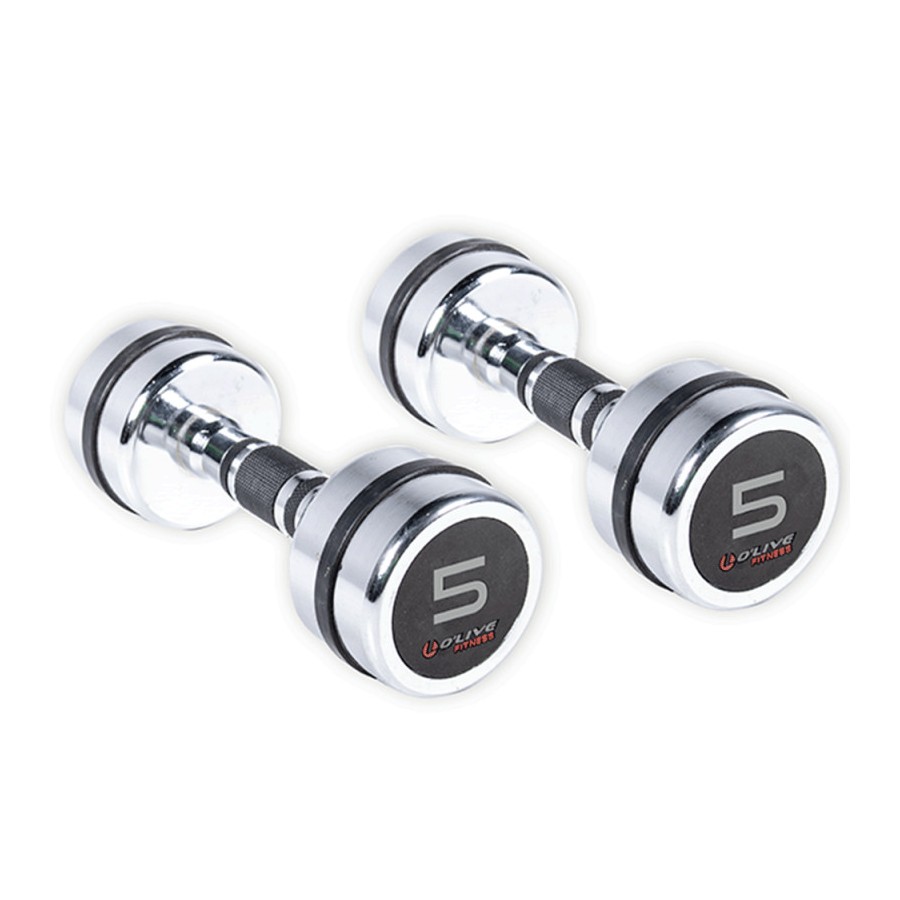 Mancuernas Cromadas O'Live Fitness, 5 Kg