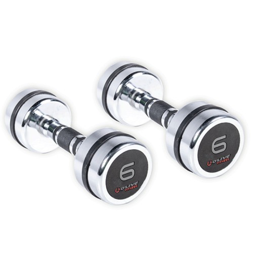 Mancuernas Cromadas O'Live Fitness, 6 Kg