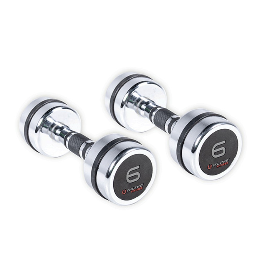 Mancuernas Cromadas O'Live Fitness, 6 Kg