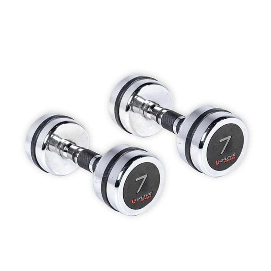 Mancuernas Cromadas O'Live Fitness, 7 Kg