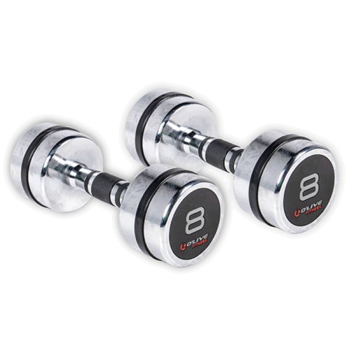 Mancuernas Cromadas O'Live Fitness, 8 Kg