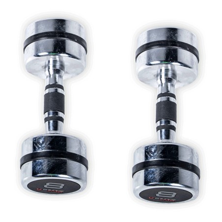 Mancuernas Cromadas O'Live Fitness, 8 Kg