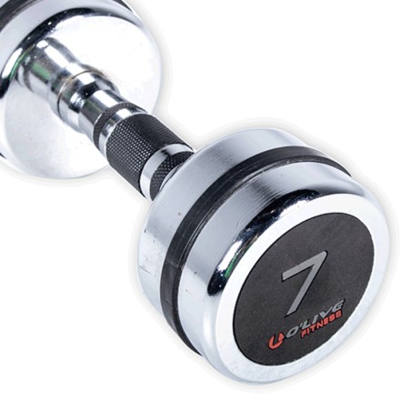 Mancuernas Cromadas O'Live Fitness, 7 Kg
