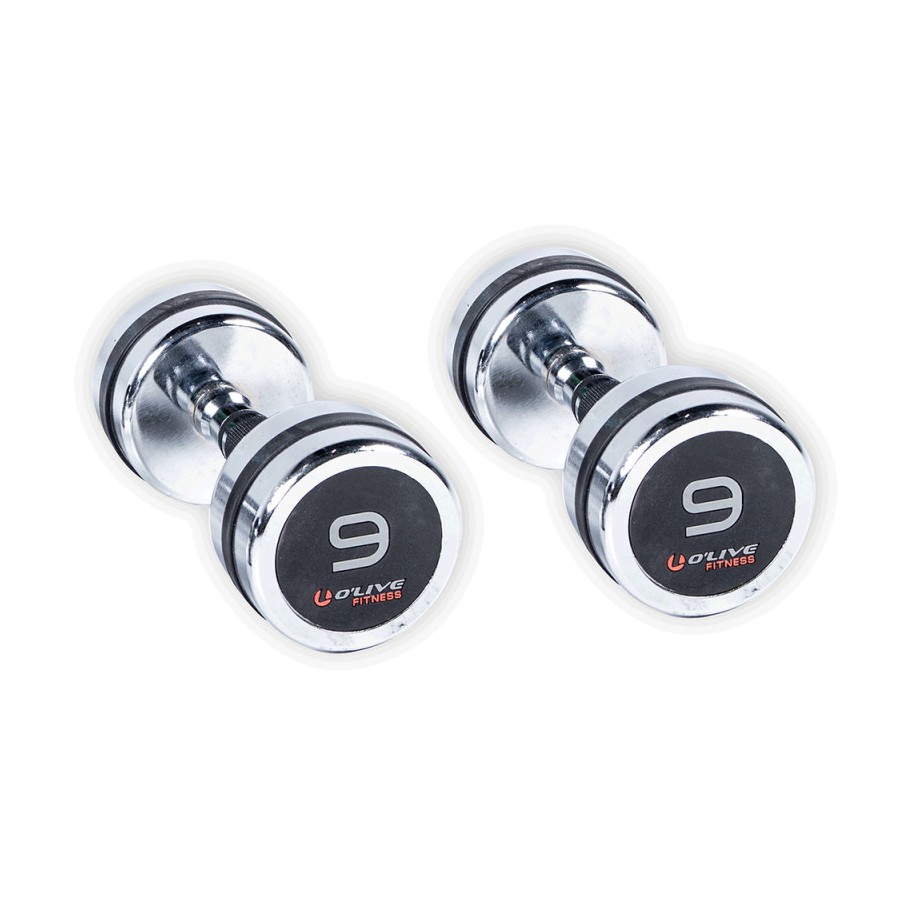 Mancuernas Cromadas O'Live Fitness, 9 Kg