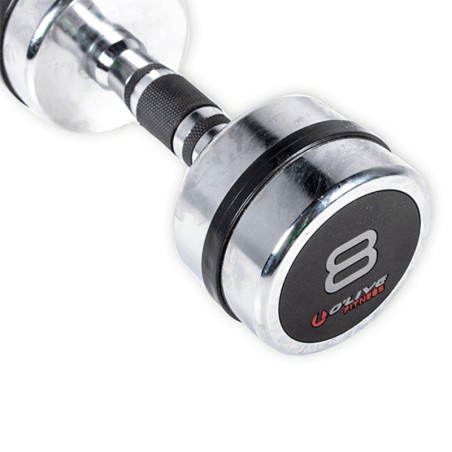 Mancuernas Cromadas O'Live Fitness, 8 Kg