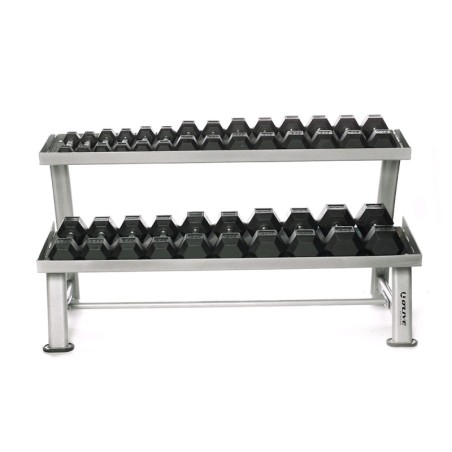 Mueble para Mancuernas Hexagonales, 2 Bandejas O'Live Fitness
