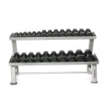 Mueble para Mancuernas Hexagonales, 2 Bandejas O'Live Fitness