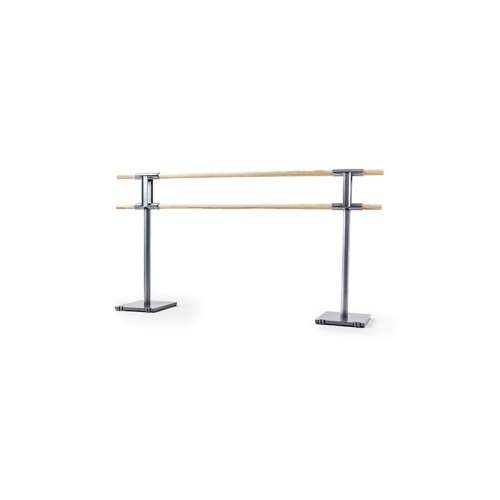 Conjunto Soporte Con Ruedas Barra Ballet Doble