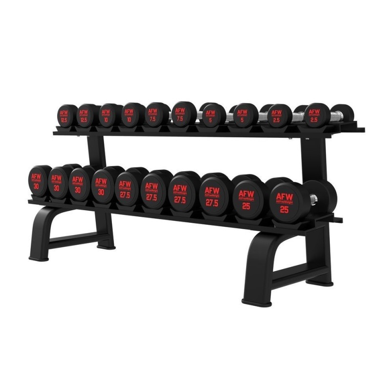 Rack Mancuernas 2 baldas 10 pares