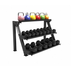 Rack Mancuernas Hexagonales 3 Bandejas
