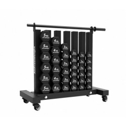 Rack mancuernas vinilo vertical 6L