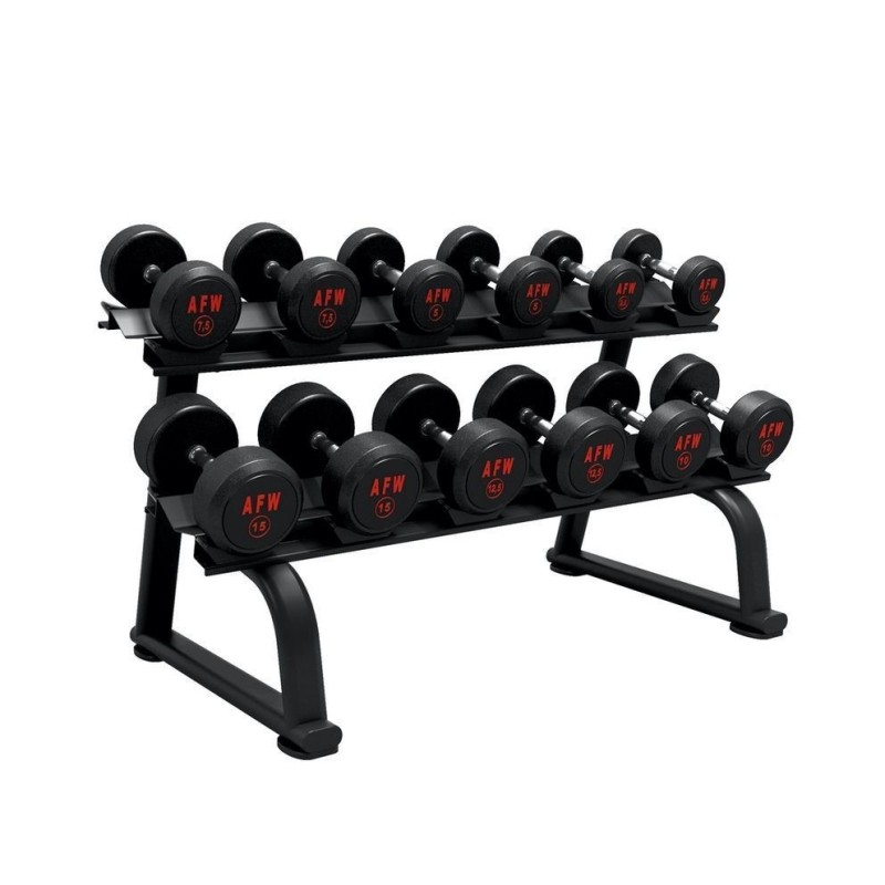 Rack Mancuernas 2 baldas 6 pares