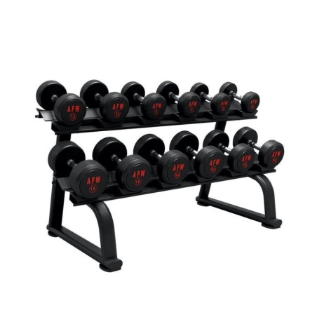 Rack Mancuernas 2 baldas 6 pares