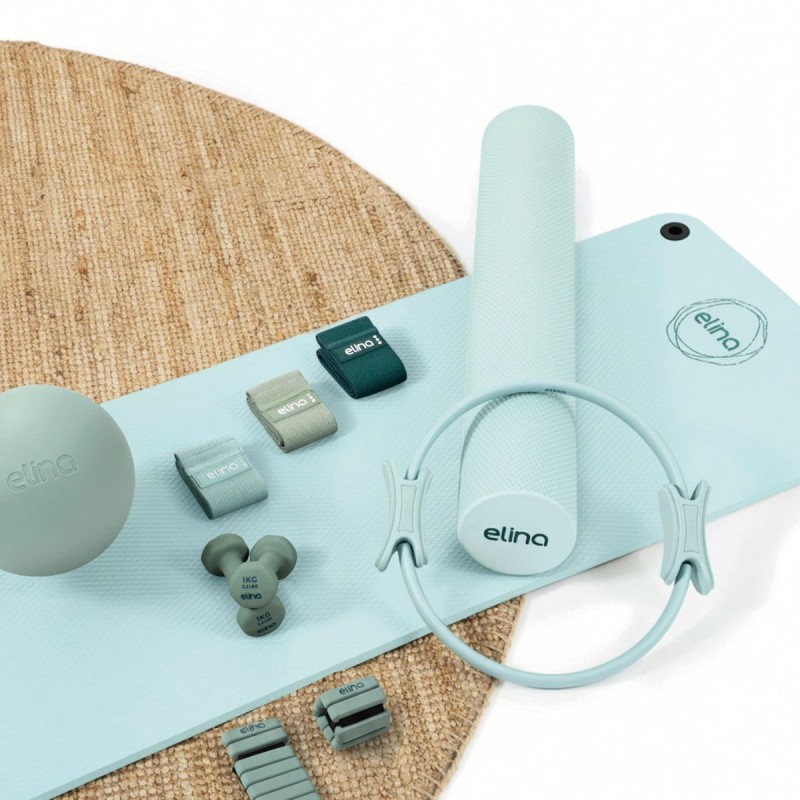 Pack PRO de Accesorios de Pilates Color Azul| Kit PRO Completo para Entrenar en Casa o gimnasio