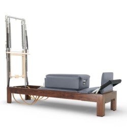 Reformer Clásico Madera Oscura 86 Con Torre
