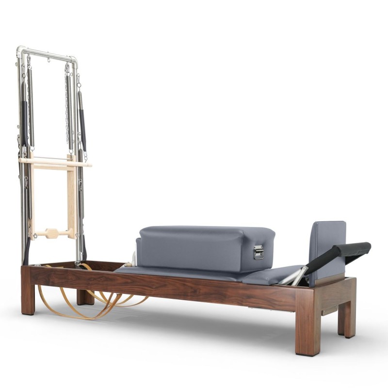 Reformer Clásico Madera Oscura 86 Con Torre