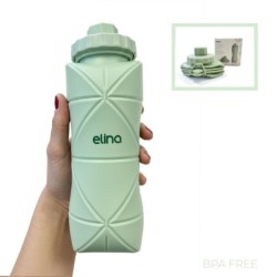 Botella Plegable de Silicona 600 ml BPA FREE