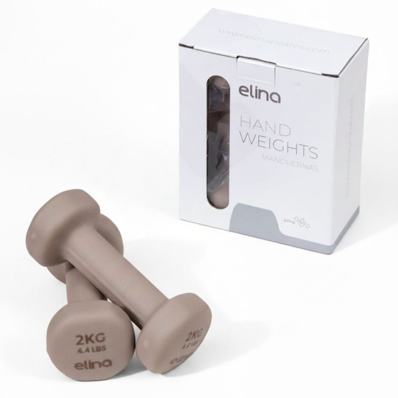 Pesas de Neopreno de 1 a 5 kg Color Moka