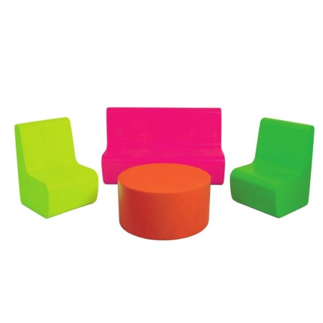 SET Sofa+2 Sillones+mesa Foam Multicolor | E-kipat Andorra