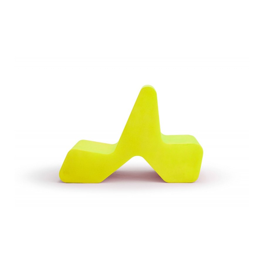 Silla Doble Foam Amarillo Fluor | E-kipat Andorra