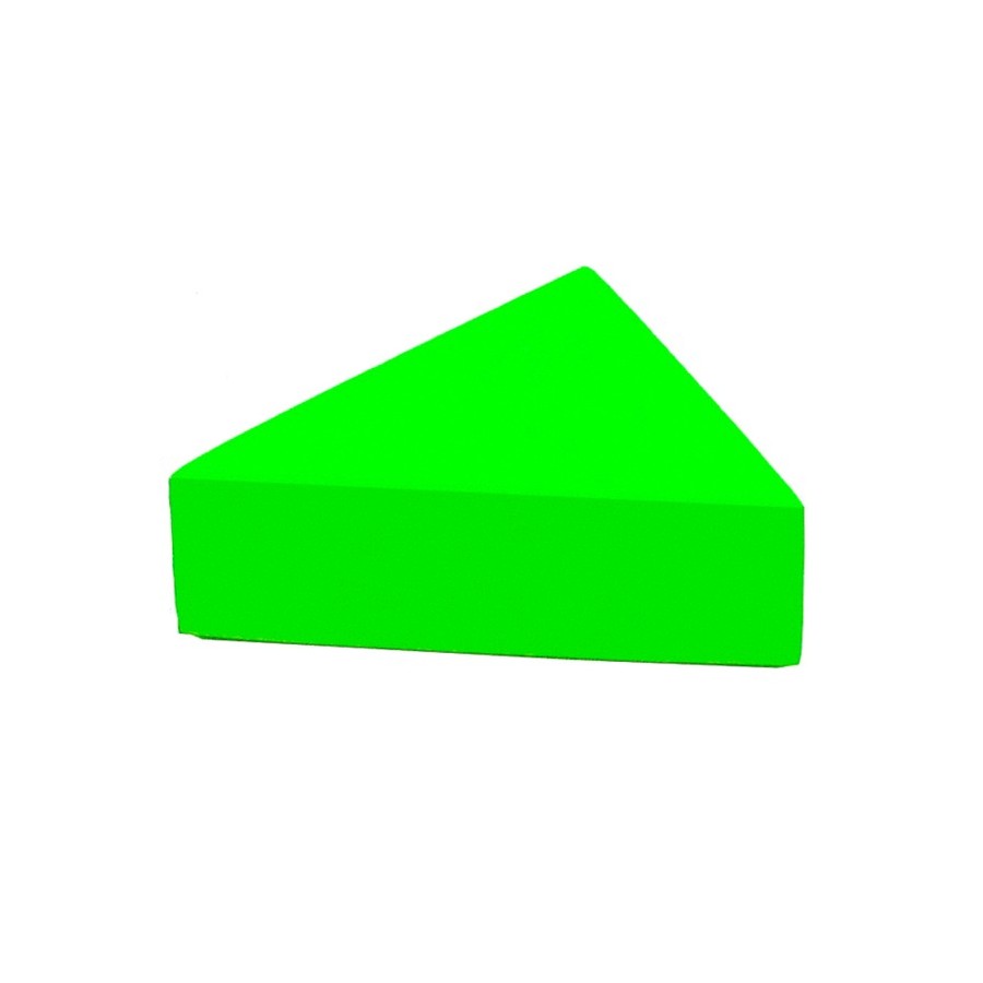 Cojin Foam Triangulo Verde Fluor | E-kipat Andorra
