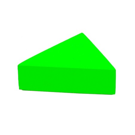 Cojin Foam Triangulo Verde Fluor | E-kipat Andorra