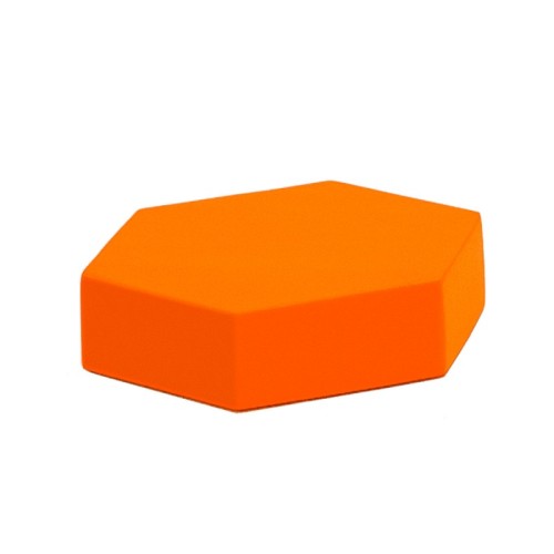 Cojin Foam Hexagono Naranja Fluor | E-kipat Andorra