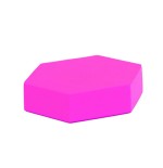 Cojin Foam Hexagono Rosa Fluor | E-kipat Andorra