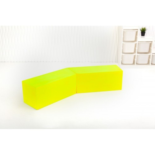 Banco Foam Recto Doble Amarillo Fluor | E-kipat Andorra
