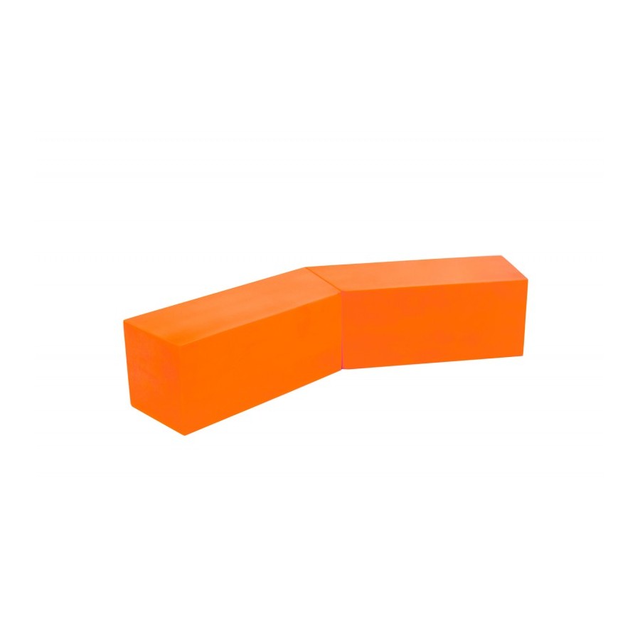 Banco Foam Recto Doble Naranja Fluor | E-kipat Andorra