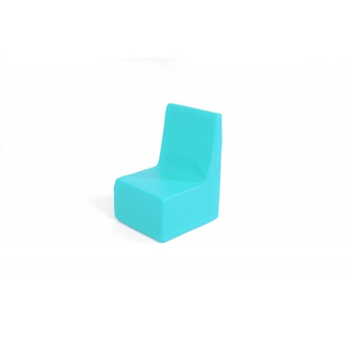 Silla Pequeña Cuero Sintético Foam Azul | E-kipat Andorra