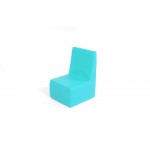 Silla Pequeña Cuero Sintético Foam Azul | E-kipat Andorra