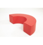Banco Foam Cuero Sintético Media Rueda Rojo | E-kipat Andorra