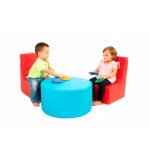 SET Rincón 2 Sillas+mesa Cuero Sintetico Multicolor | E-kipat Andorra
