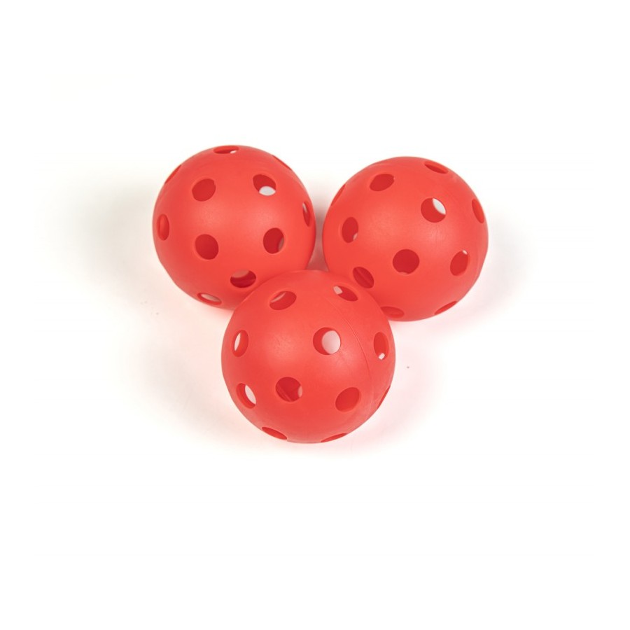 Pelota Hockey Agujeros 70 Mm Rojo (6 U.) | E-kipat Andorra
