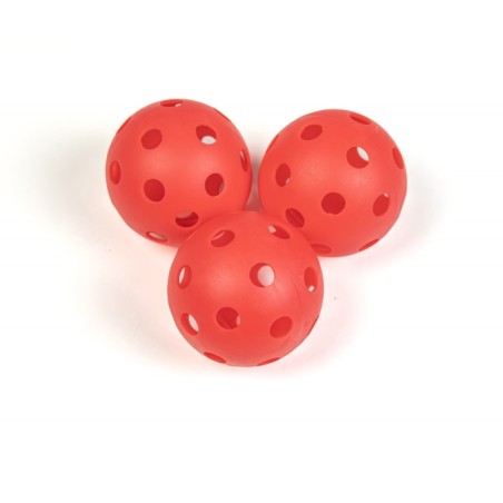 Pelota Hockey Agujeros 70 Mm Rojo (6 U.) | E-kipat Andorra