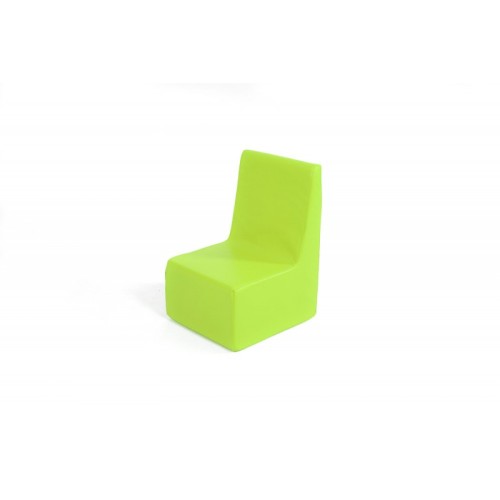 Silla Pequeña Foam Cuero Sintético Verde Fluor | E-kipat Andorra