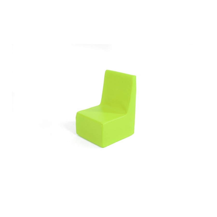 Silla Pequeña Foam Cuero Sintético Verde Fluor | E-kipat Andorra